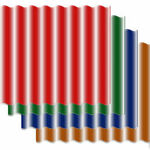 фото Шифер Цветной 7-в 5,8мм (зелёный.,красный.,синий,коричневый) р-р 1,02*1,75